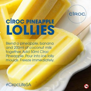 ciroc  pineapple ice lollies